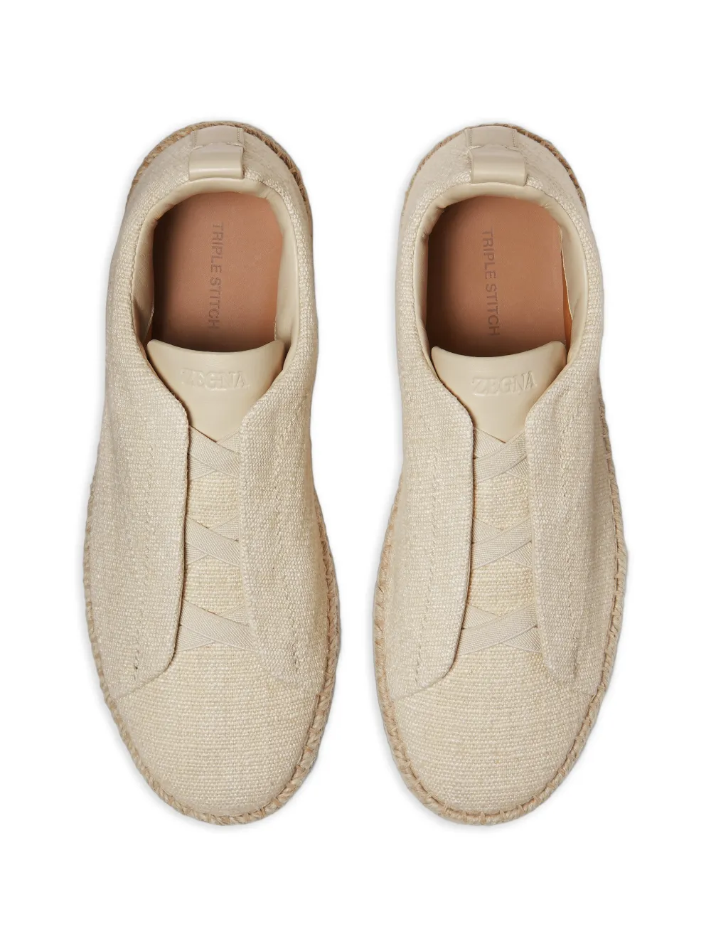 Zegna Triple Stitch espadrilles Beige