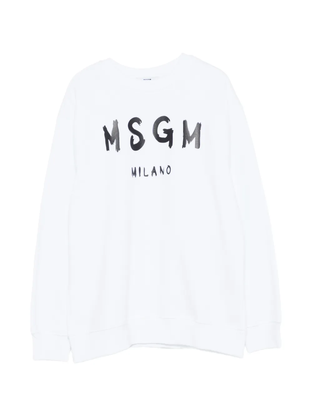 MSGM Kids logo-print sweatshirt - Bianco