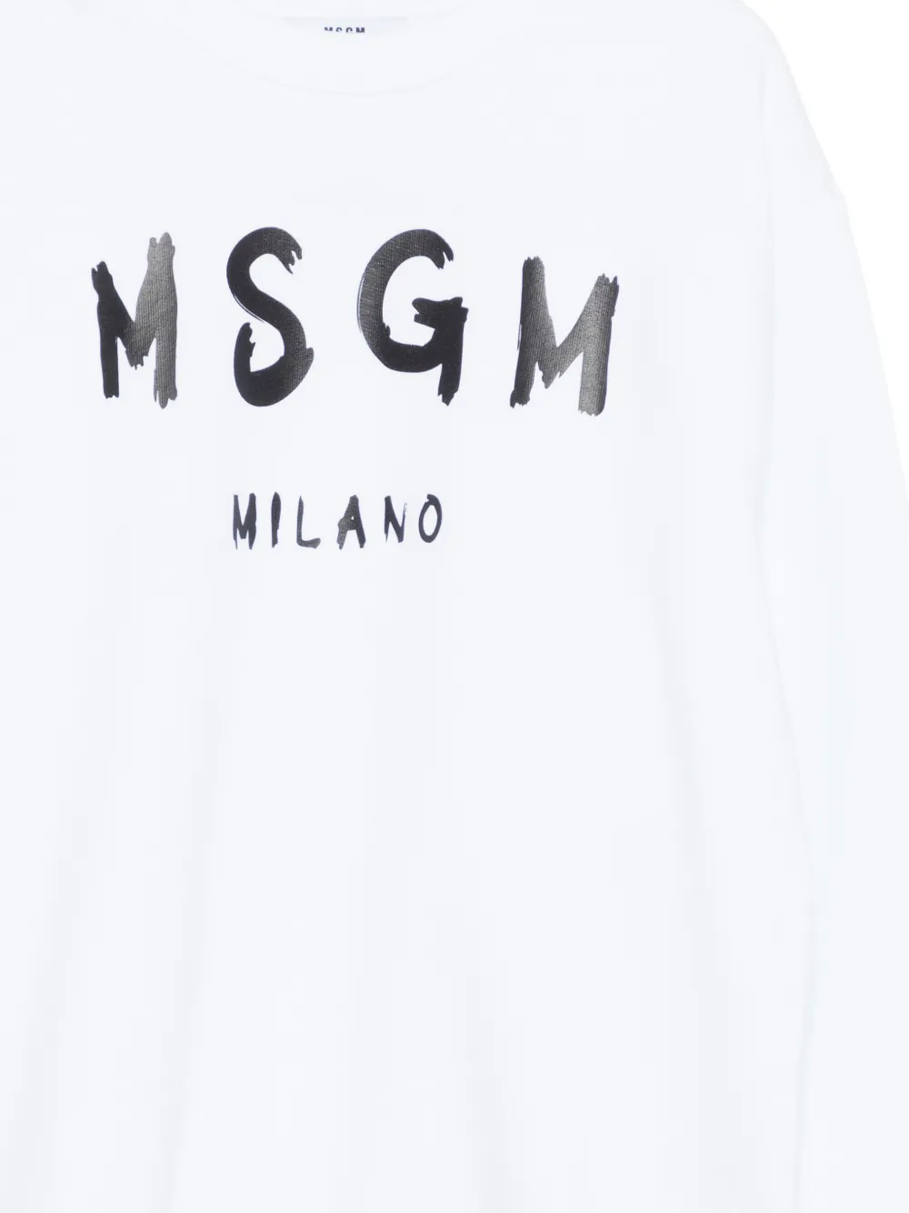MSGM Kids Sweater met logoprint Wit