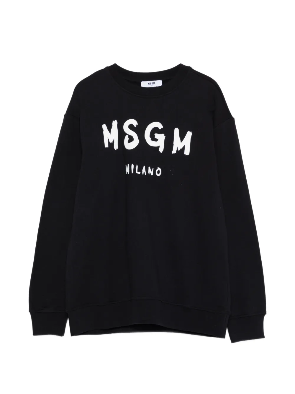 Msgm Logo-print Sweatshirt In Black