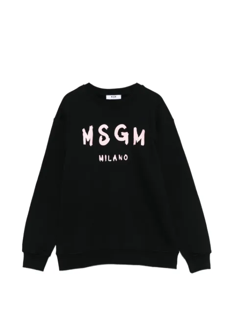 MSGM Kids sudadera con cuello redondo
