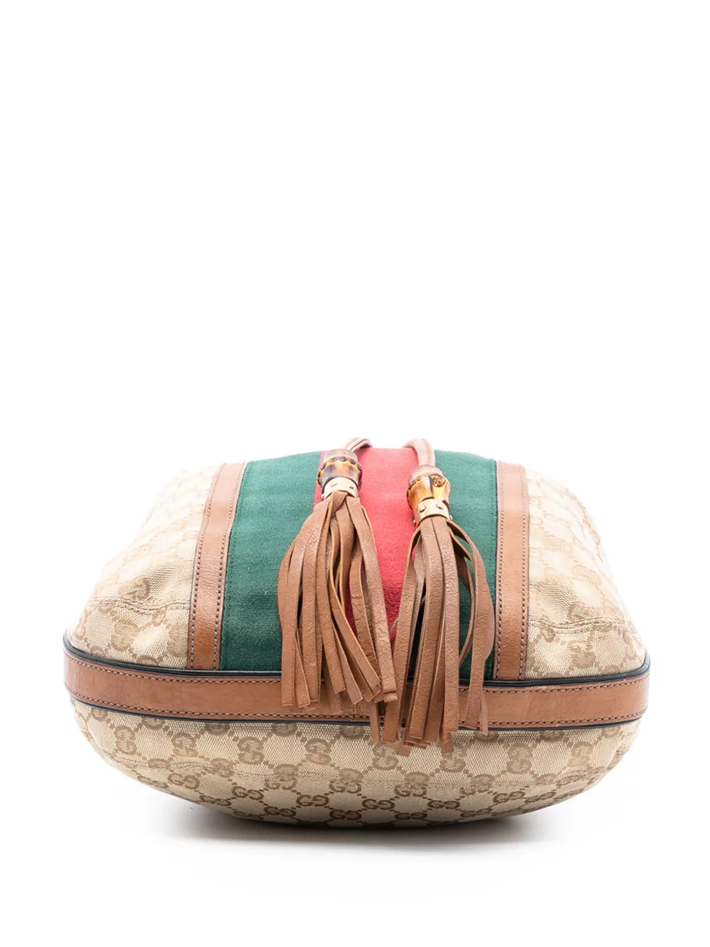 2000-2015 Gg Canvas Web Rania Drawstring Hobo Bag