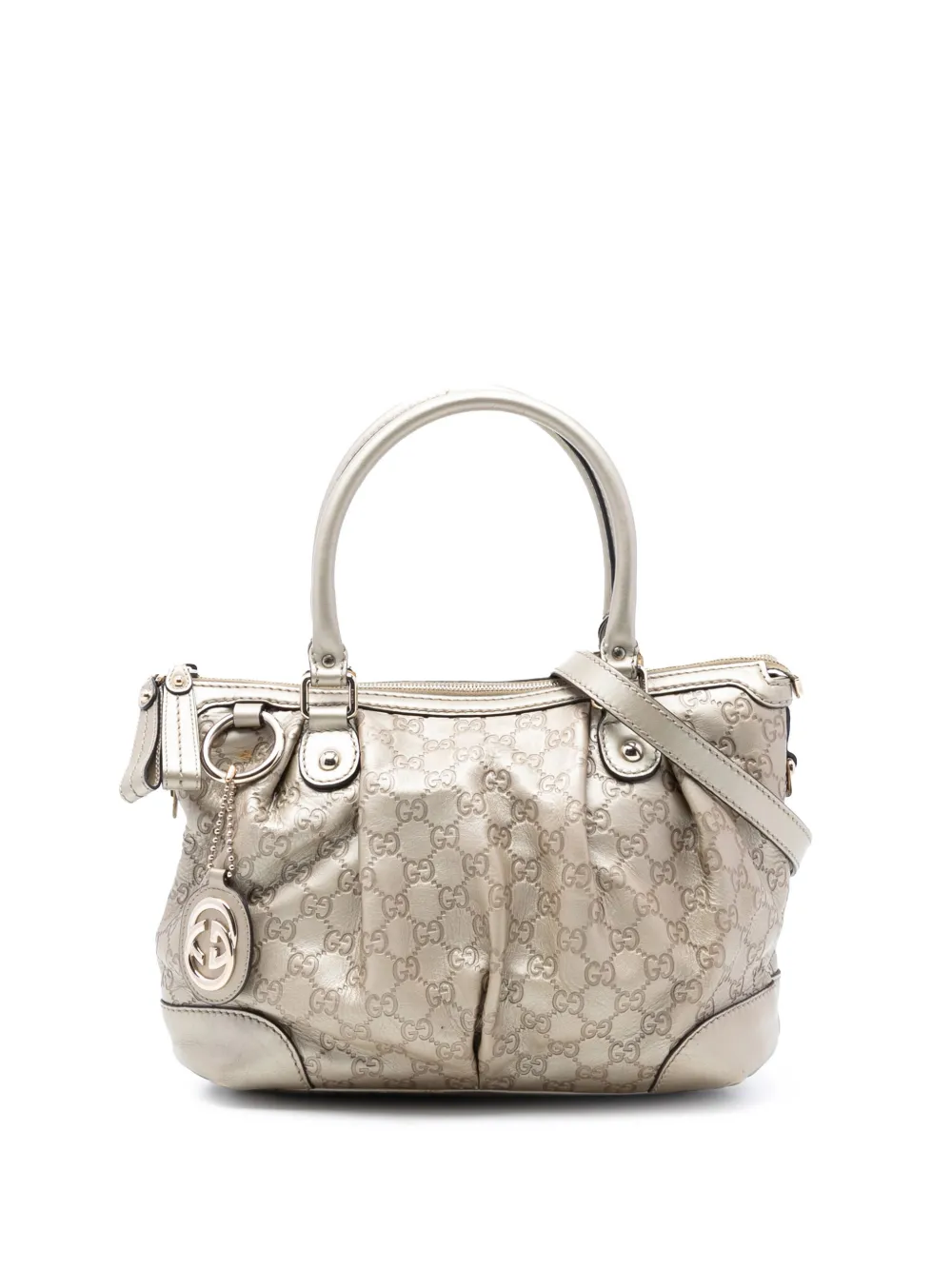 Gucci Pre-Owned Borsa a tracolla Sukey Guccissima 2016-2026 - Oro