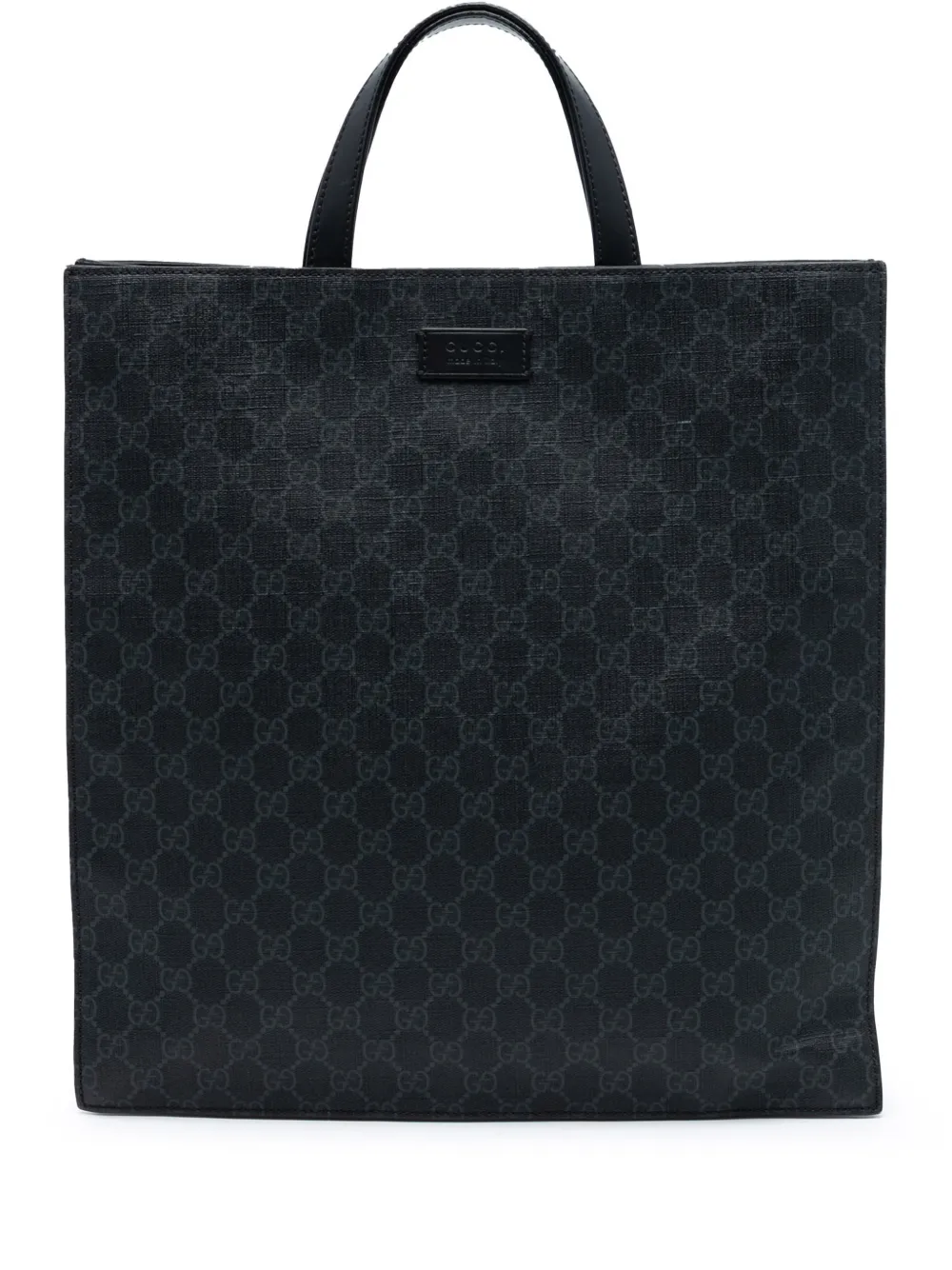 Gucci Pre-Owned 2016-2025 GG Supreme Convertible Soft Tote satchel - Nero