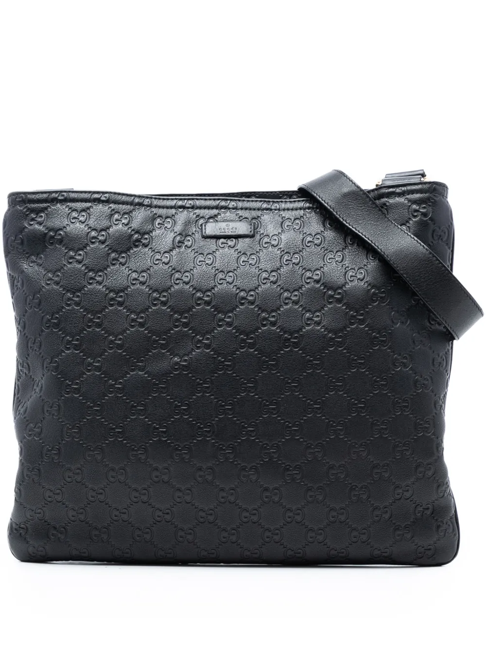 Gucci Pre-Owned 2016-2026 Guccissima crossbody bag - Nero