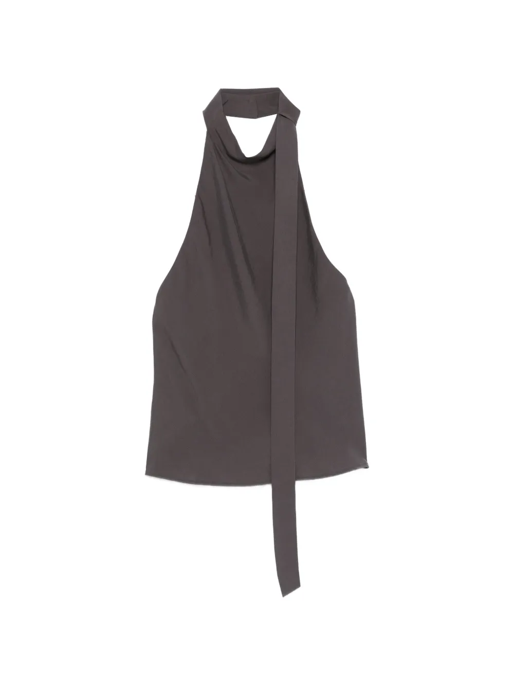 Alysi halterneck sleeveless top - Grigio