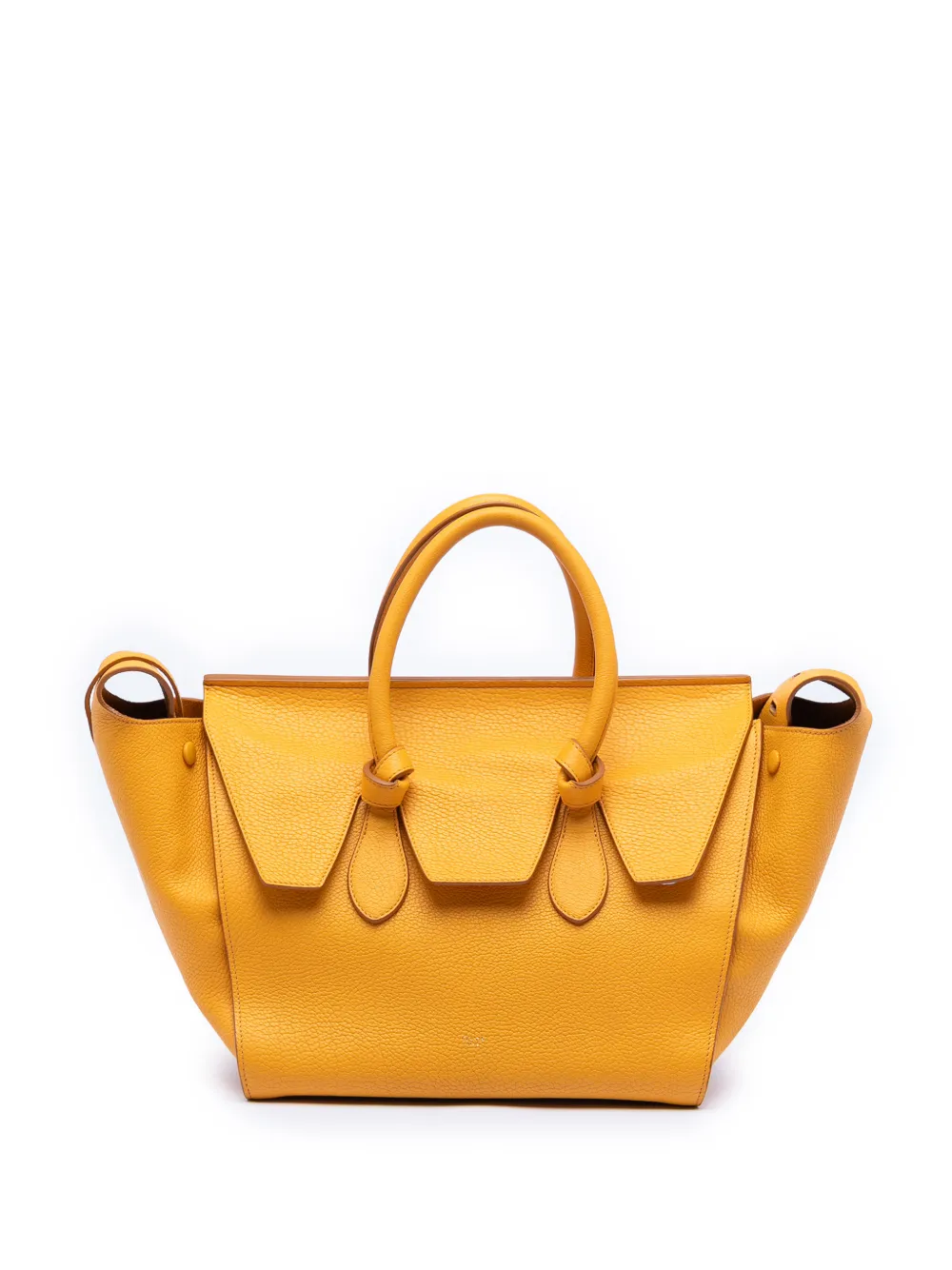 Celine Pre-Owned 2013 Small Grained Calfskin Tie Knot handbag - Giallo