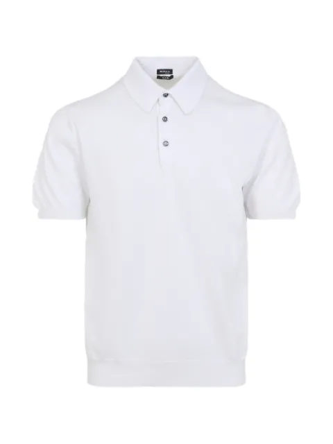 Kiton button short-sleeve polo shirt