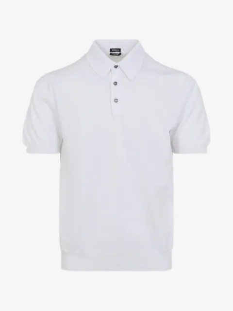 Kiton button short-sleeve polo shirt