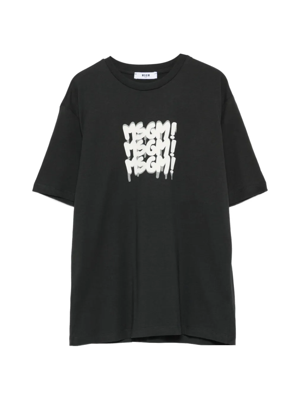 MSGM Kids logo-print T-shirt - Nero