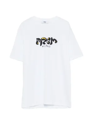 MM6 Maison Margiela Kids logo-print Cotton T-shirt | White | FARFETCH