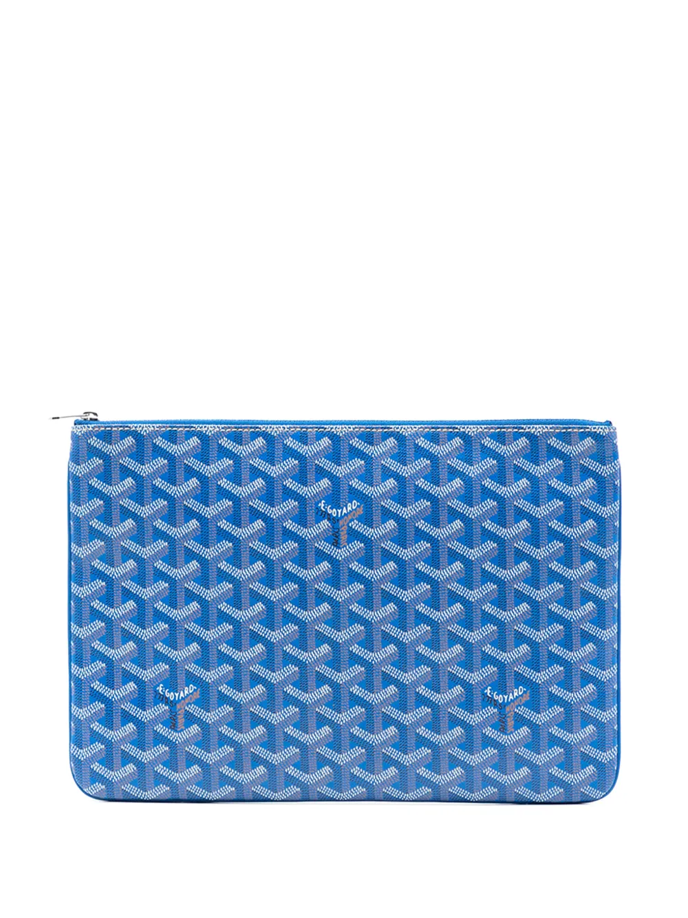 Goyard Pre-Owned Clutch Senat MM in tela Goyardine 2016 - Blu