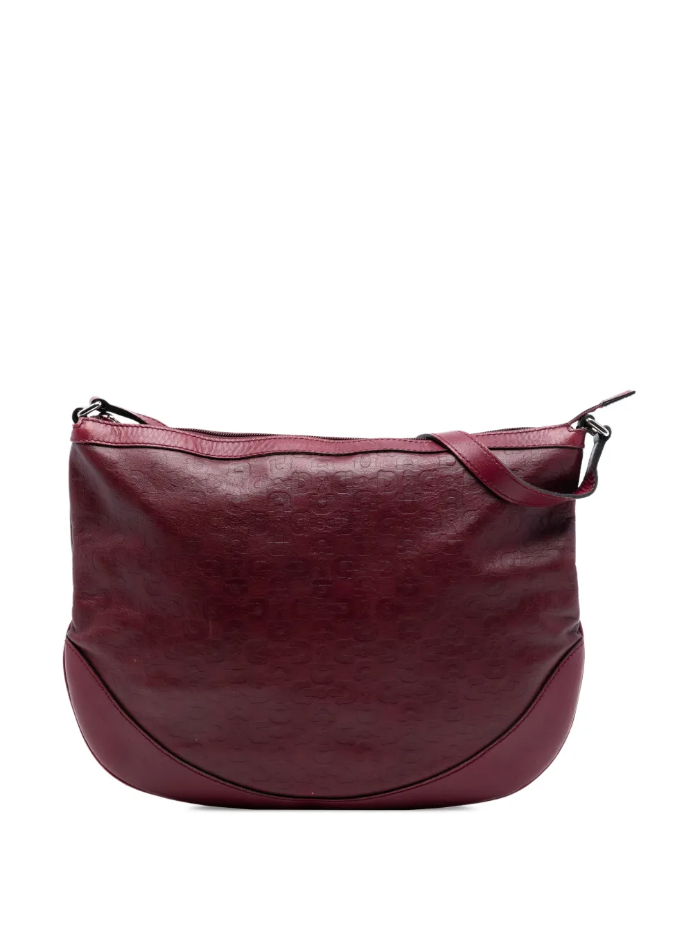 Gucci Pre-Owned Borsa a tracolla Horsebit in pelle goffrata 2016-2026 - Rosso