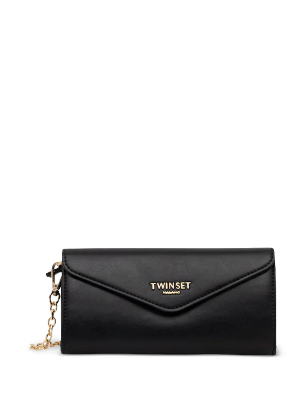 TWINSET logo-detail flap wallet - Nero