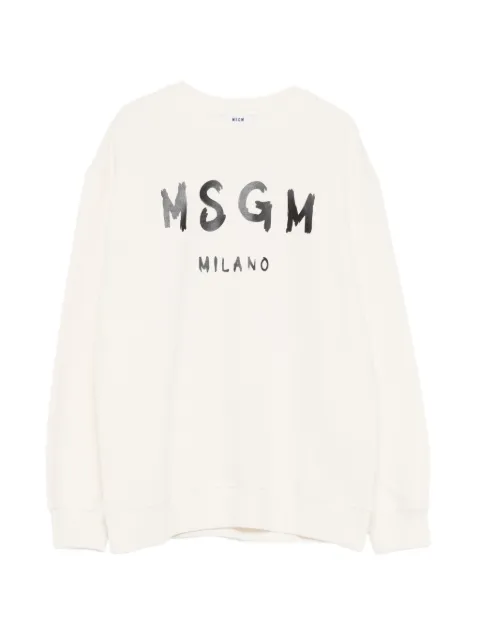MSGM Kids logo-print crew-neck sweatshirt