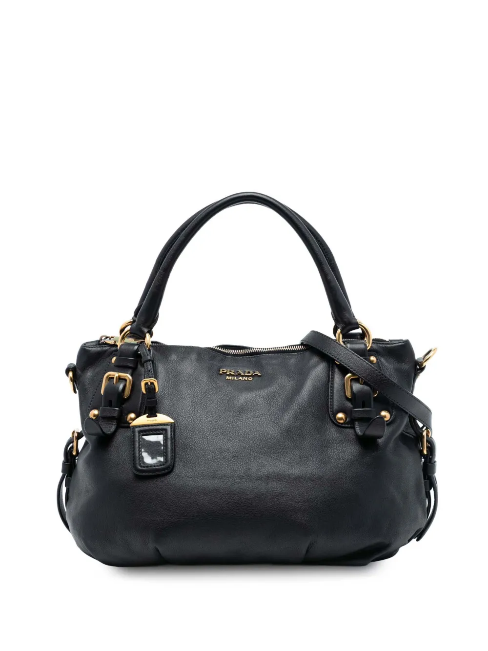 Prada Pre-Owned 2010-2025 Soft Calfskin satchel - Nero