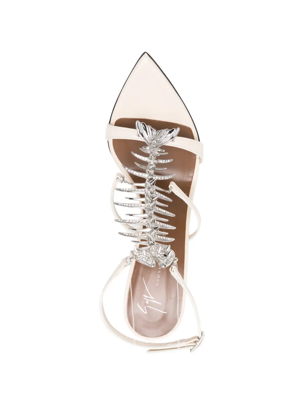 Giuseppe Zanotti Slim 2.0 fishbone pumps Beige