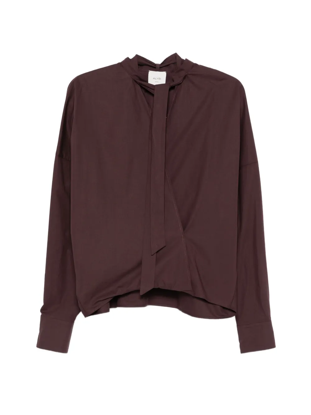 Alysi wrap-effect blouse - Viola