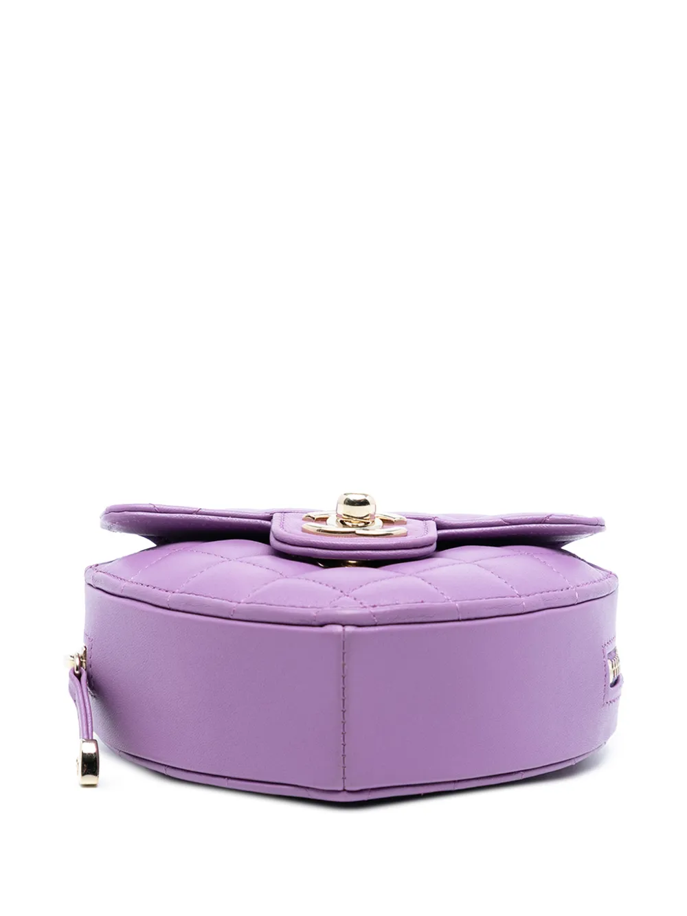 2021 Mini Lambskin Cc In Love Heart Crossbody Bag