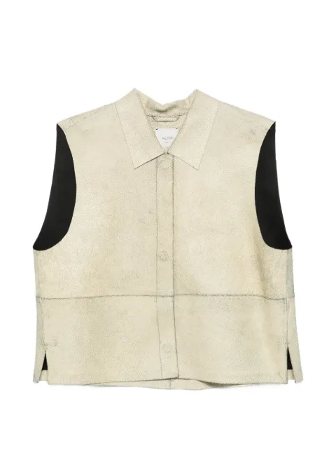 Alysi collared sleeveless vest