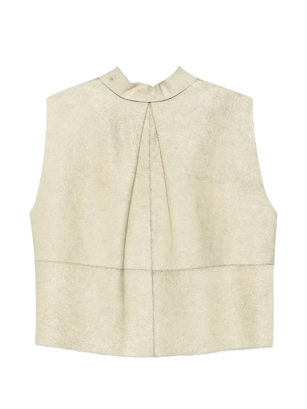  Alysi Collared Sleeveless Vest - Neutrals 