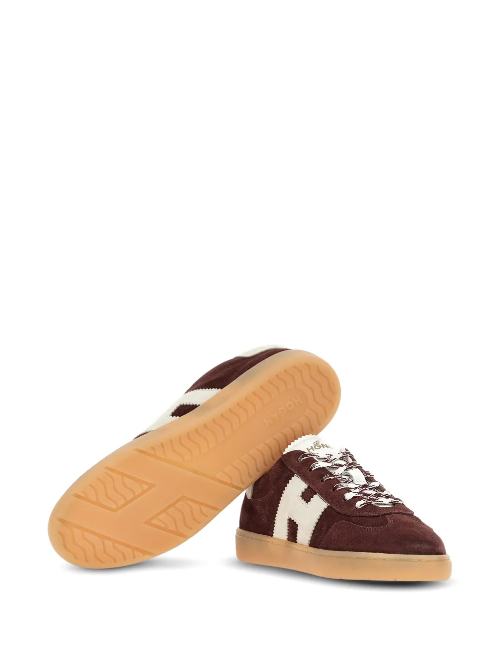 Hogan Sneakers met logo-applicatie Bruin