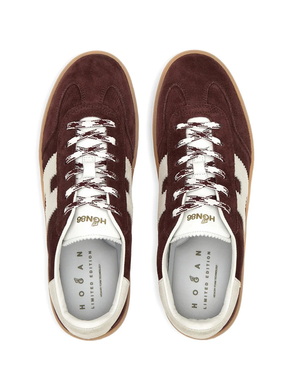 Hogan Sneakers met logo-applicatie Bruin