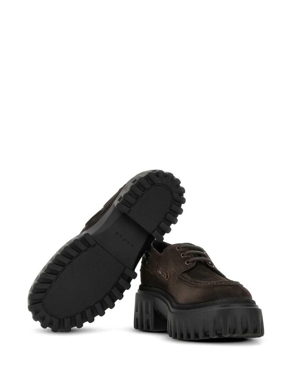 Hogan H700 bootschoenen met plateauzool Bruin