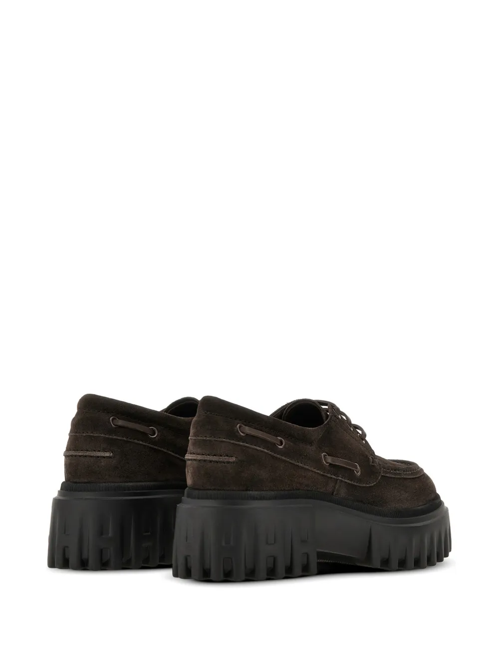 Hogan H700 bootschoenen met plateauzool Bruin