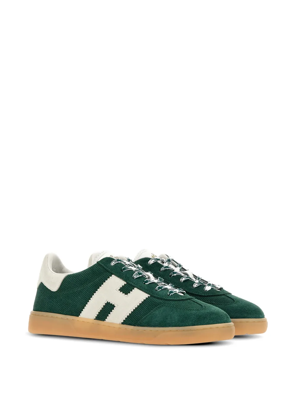 Hogan Suède sneakers met logo Groen