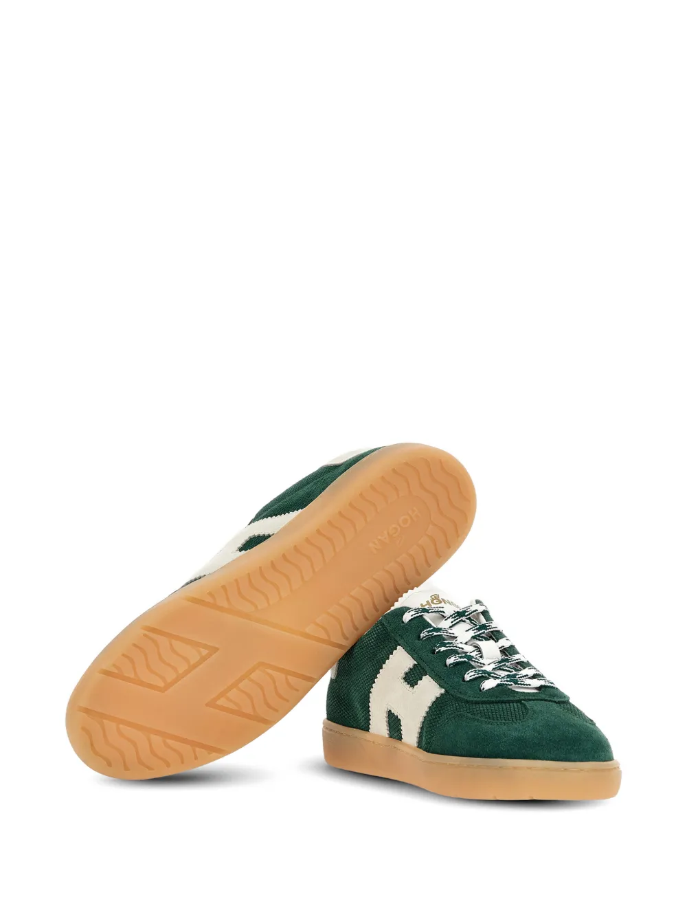 Hogan Suède sneakers met logo Groen