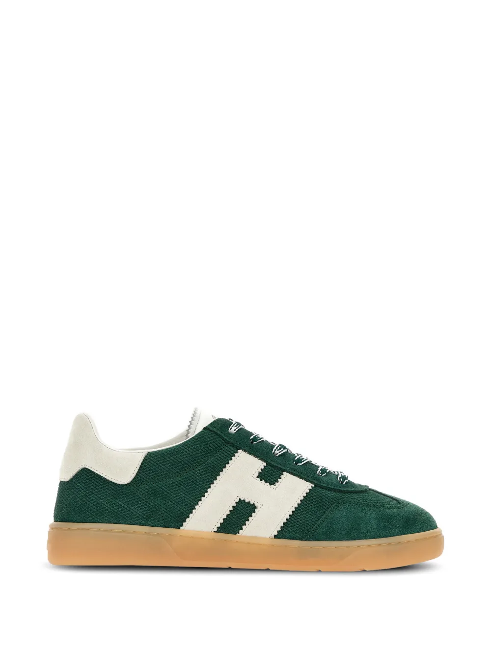 Hogan Sneakers in pelle scamosciata con logo - Verde