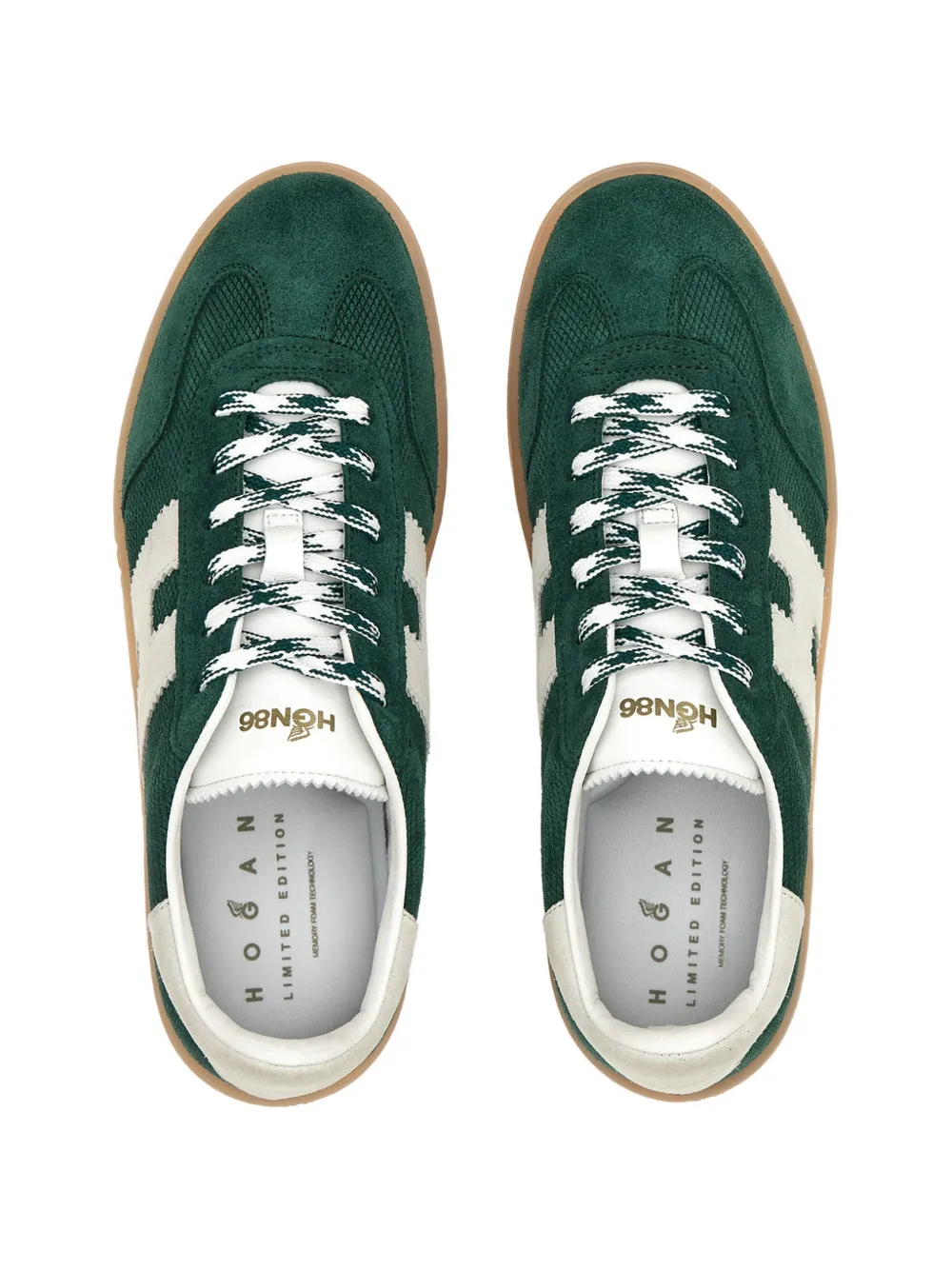 Hogan Suède sneakers met logo Groen