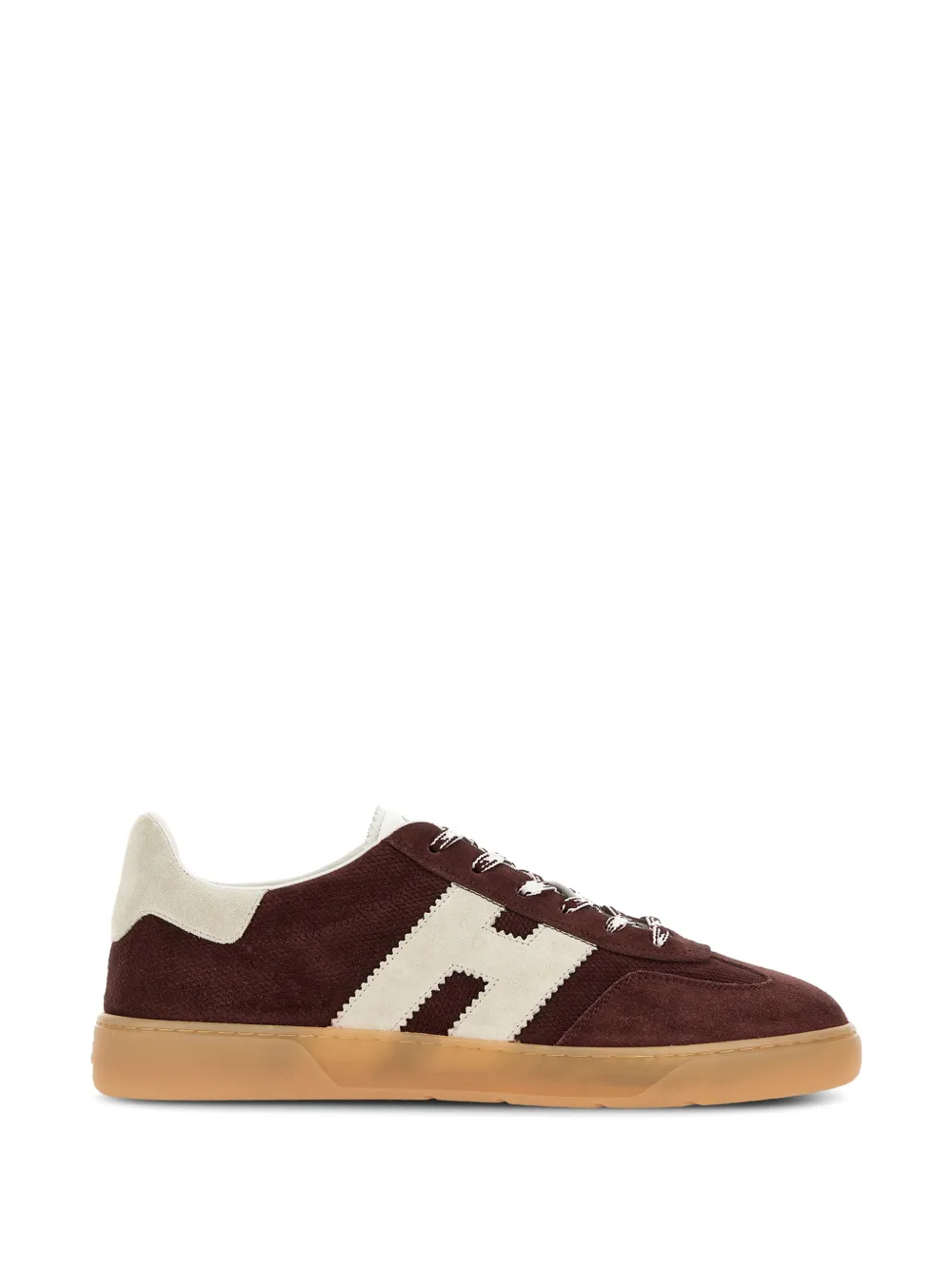 Hogan Cool leren sneakers met logo Bruin