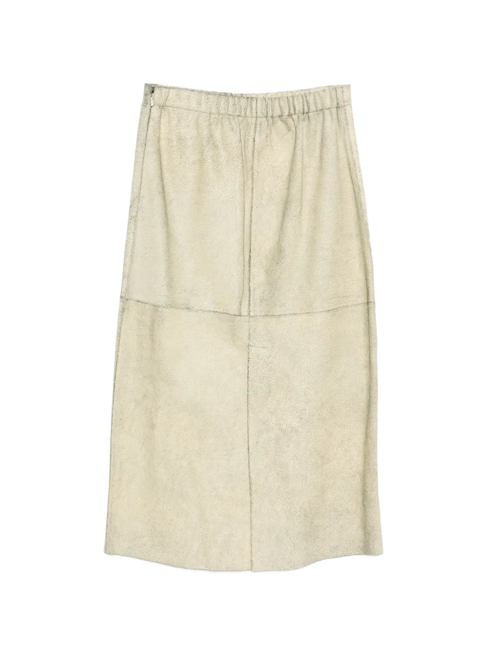  Alysi Panelled Slit Midi Skirt - Neutrals 
