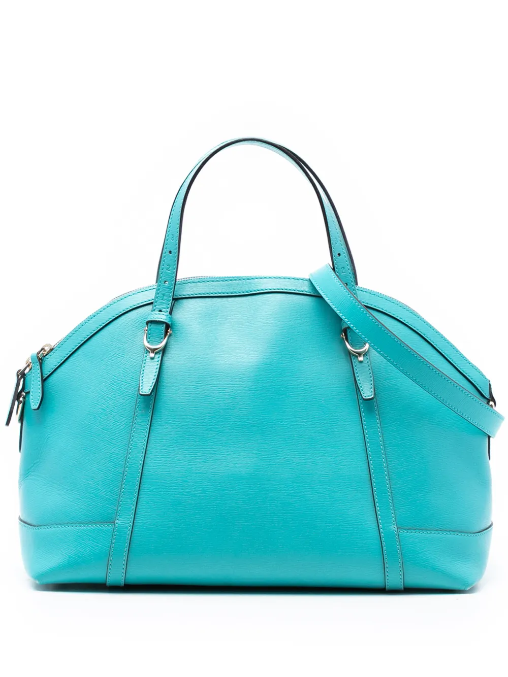 Gucci Pre-Owned 2016-2026 Large Leather Nice Dome satchel - Blu