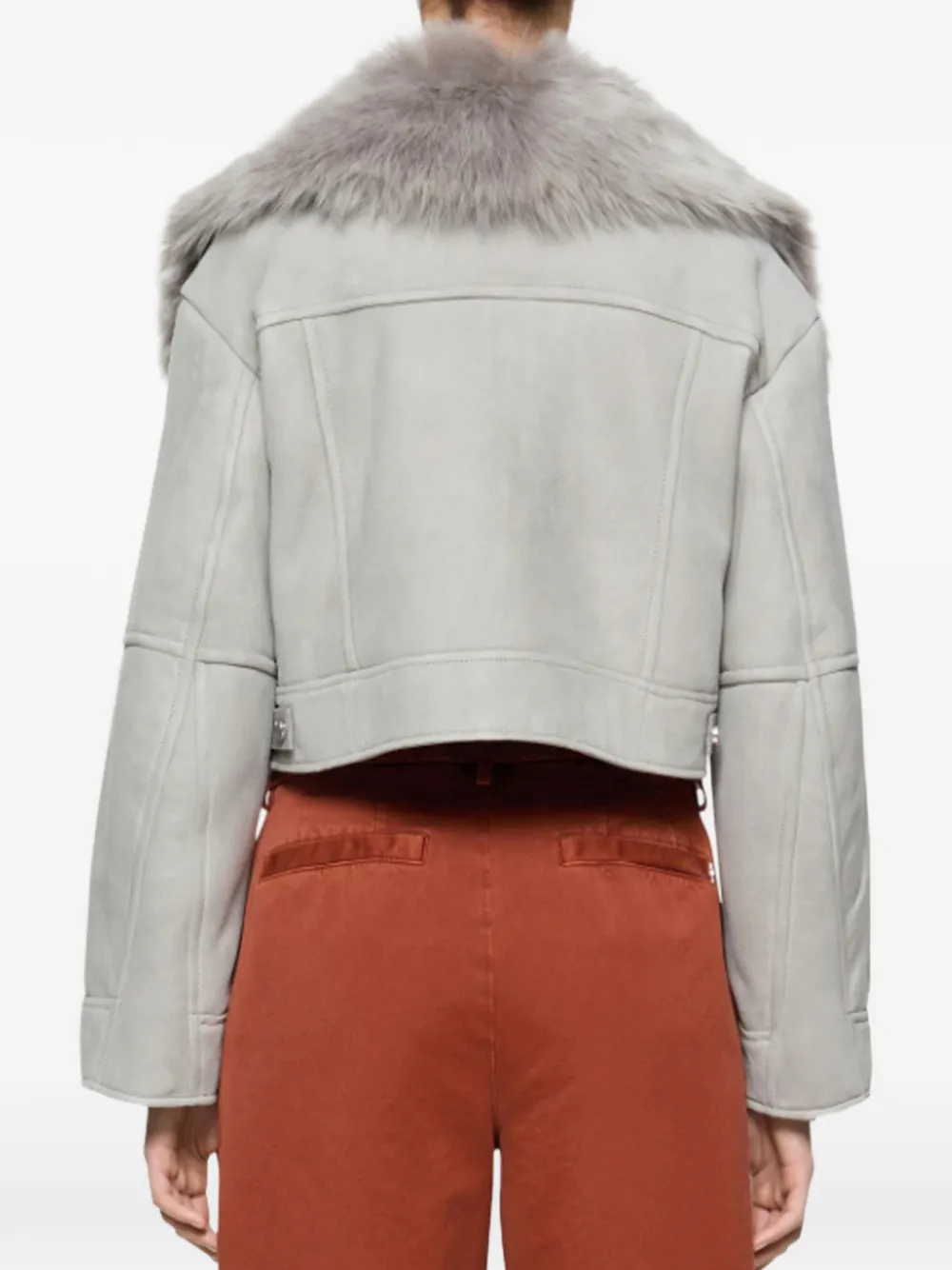  Dondup Leather Jacket - Grey 
