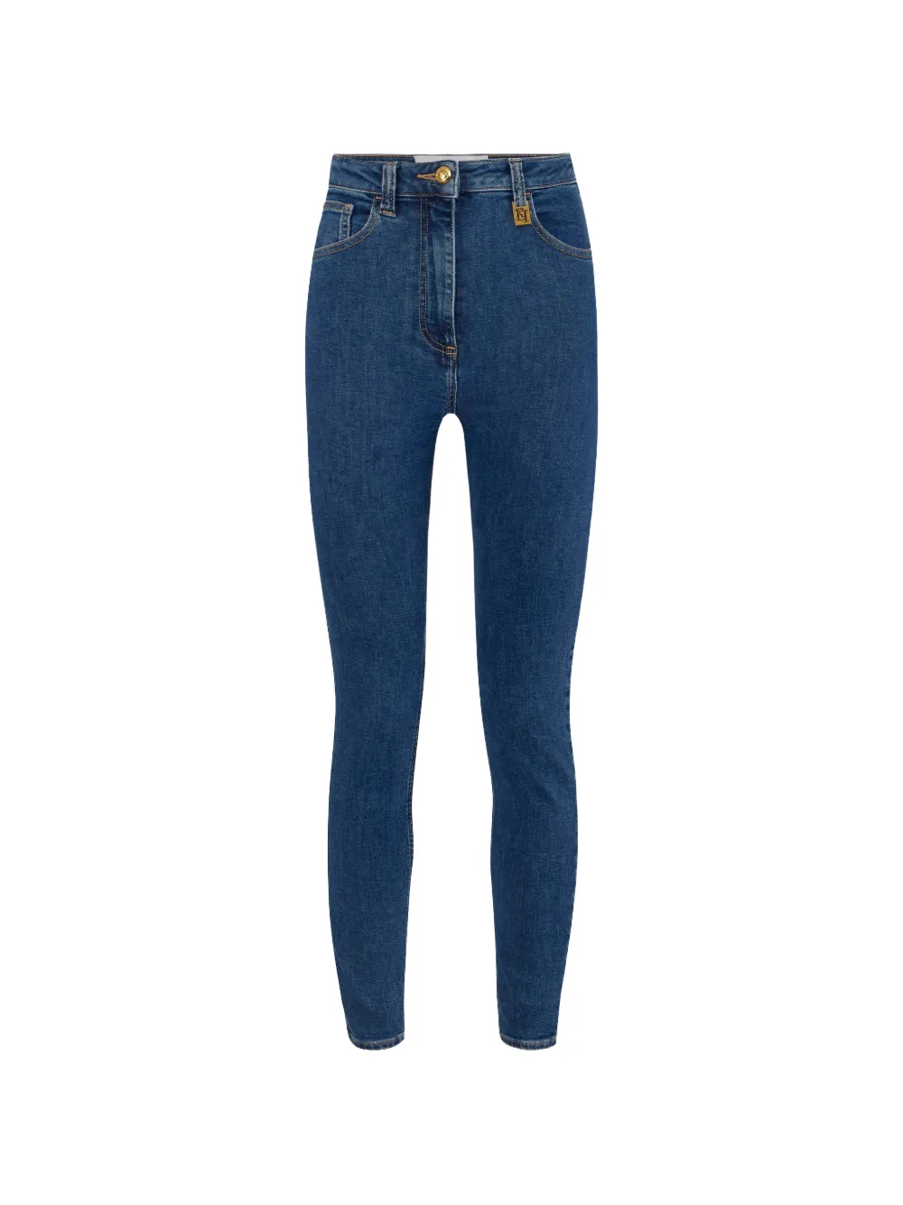 Elisabetta Franchi logo-detail jeans - Blu
