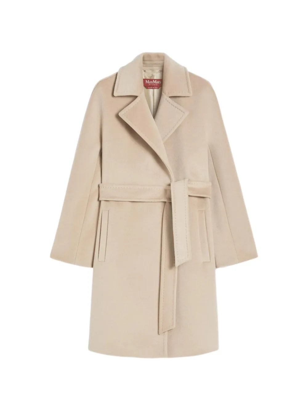 Max Mara wool belted coat - Toni neutri