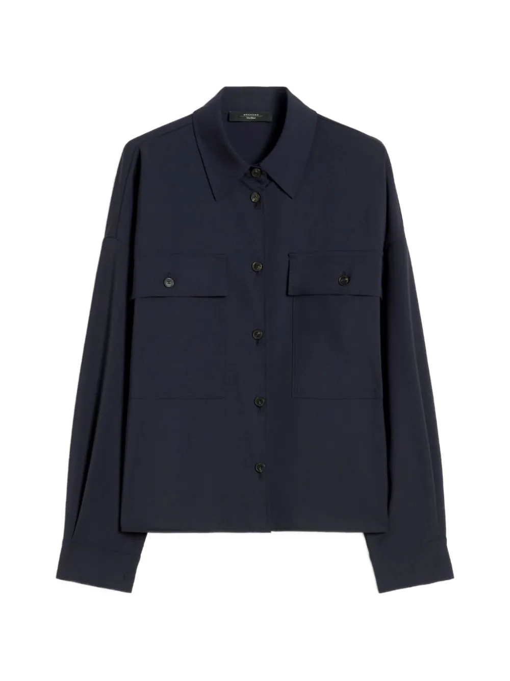 Weekend Max Mara buttoned pocket overshirt - Blu
