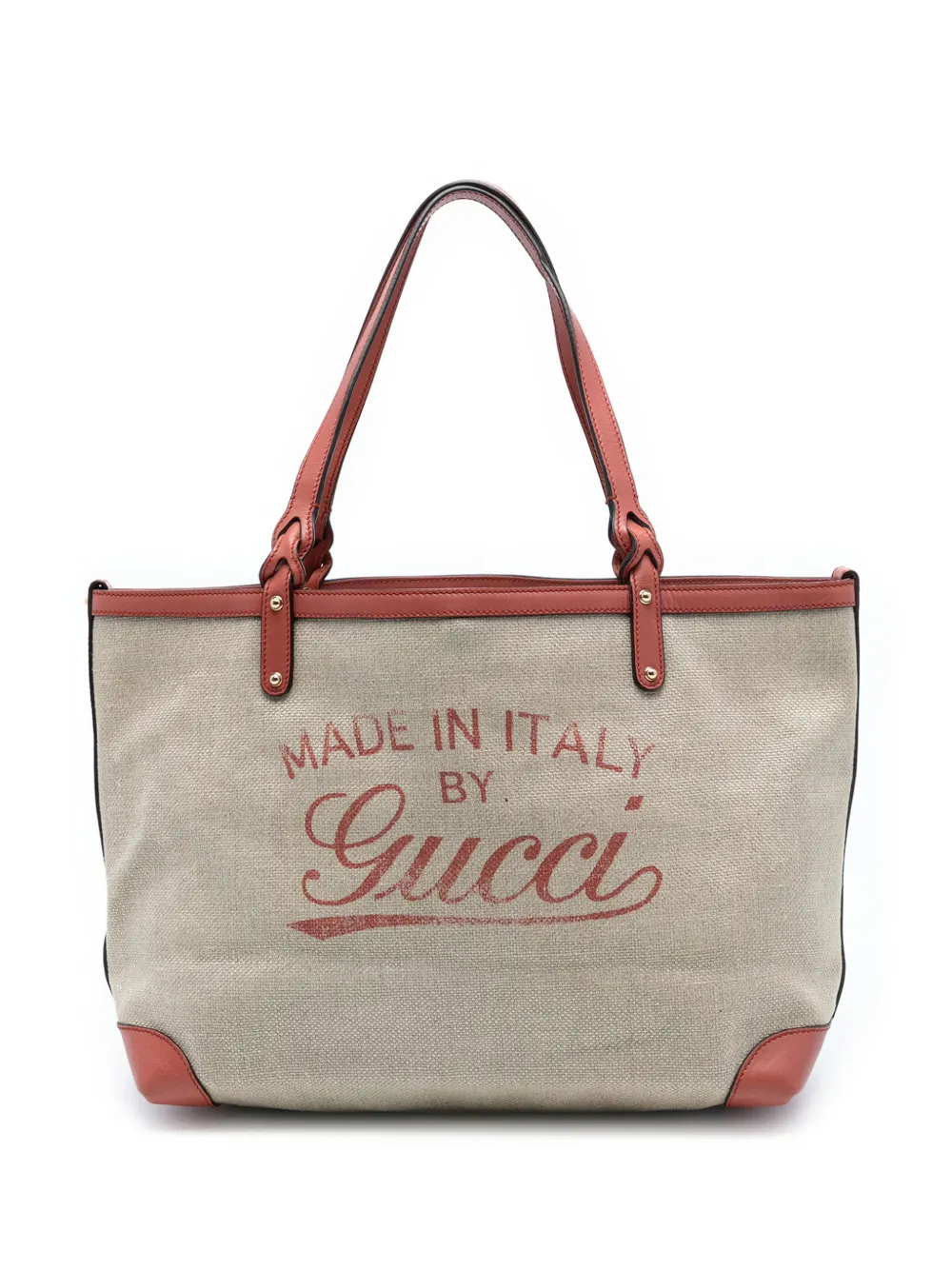 Gucci Pre-Owned 2000-2015 Medium Canvas Craft tote bag - Marrone
