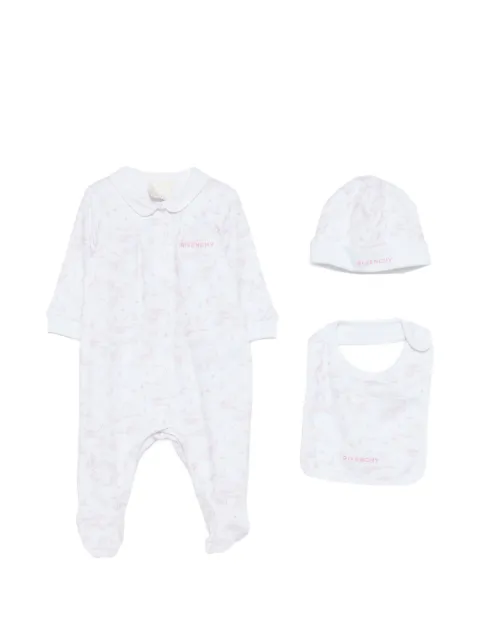 Givenchy Kids collared print babygrow set