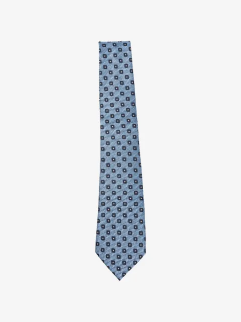 Zegna square-print tie