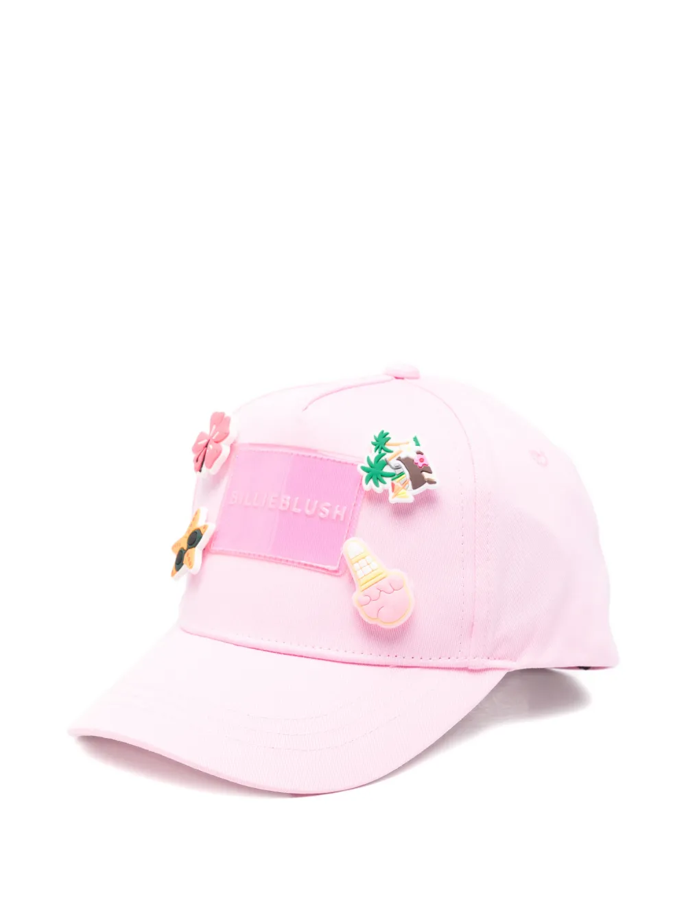 Billieblush pin-detail baseball cap - Rosa