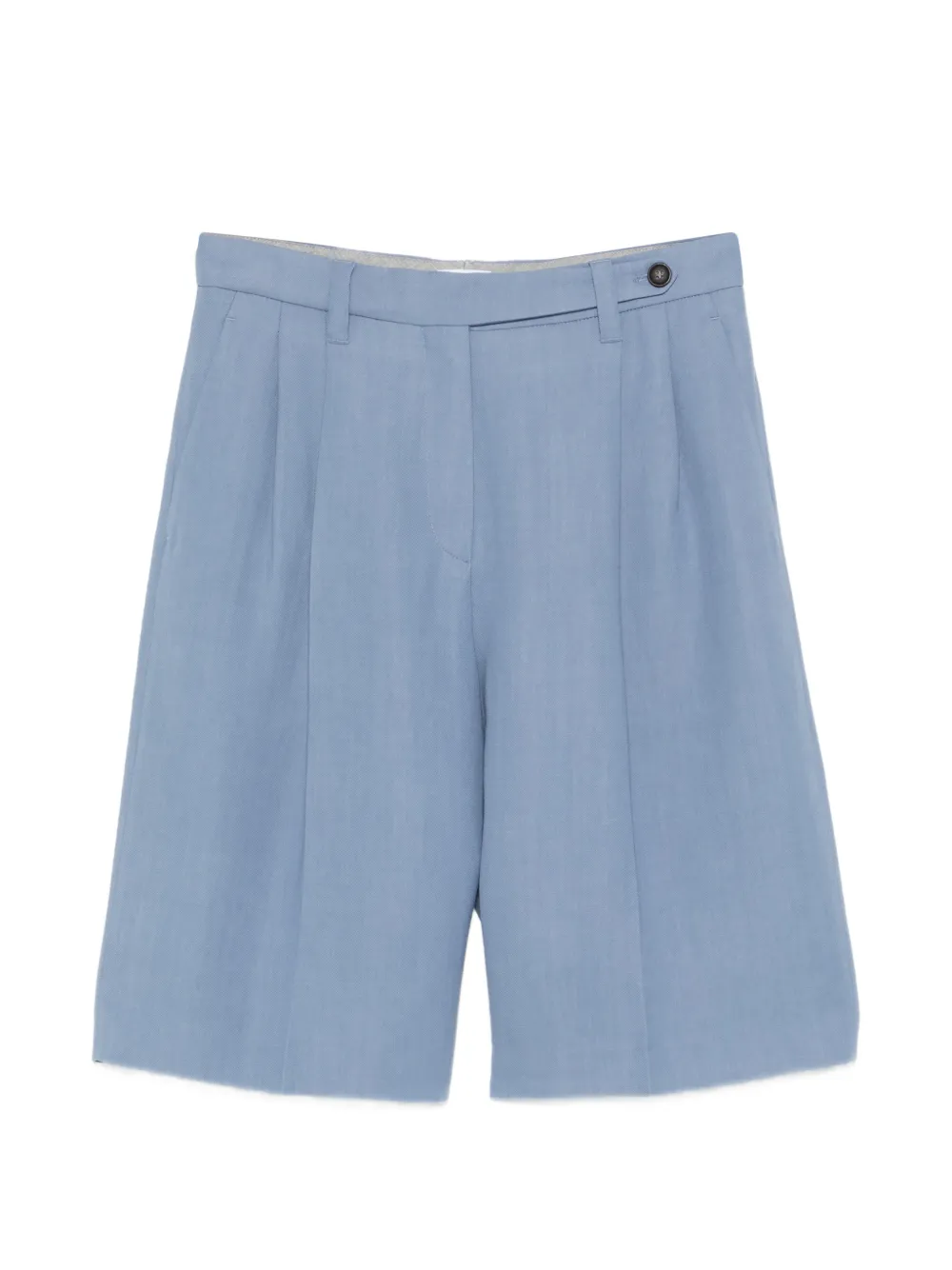 Brunello Cucinelli pleated shorts - Blu