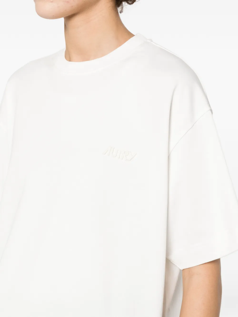 Autry Gestreepte sweater met logo Wit