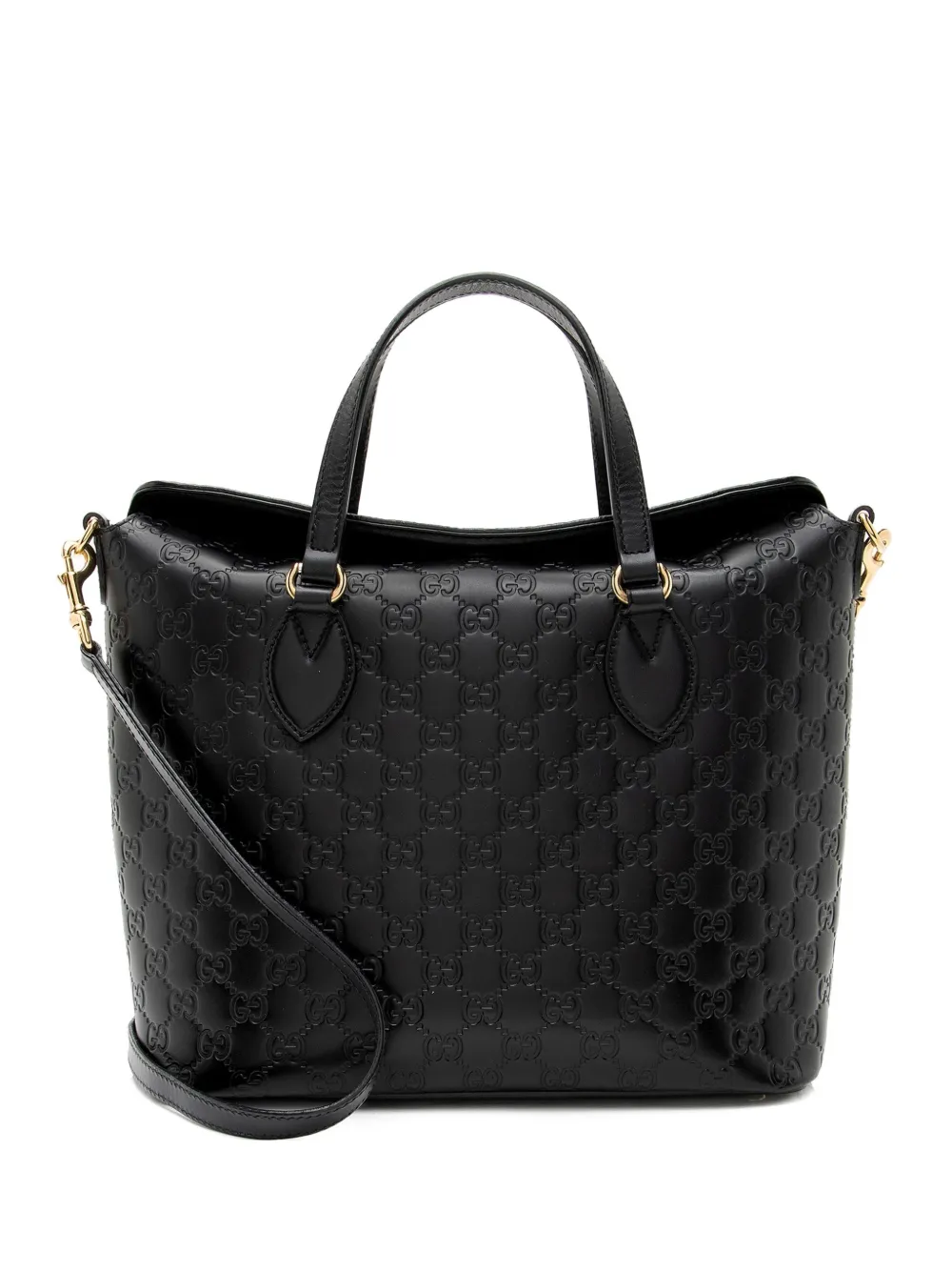 Gucci Pre-Owned Guccissima logo-pattern tote bag - Nero
