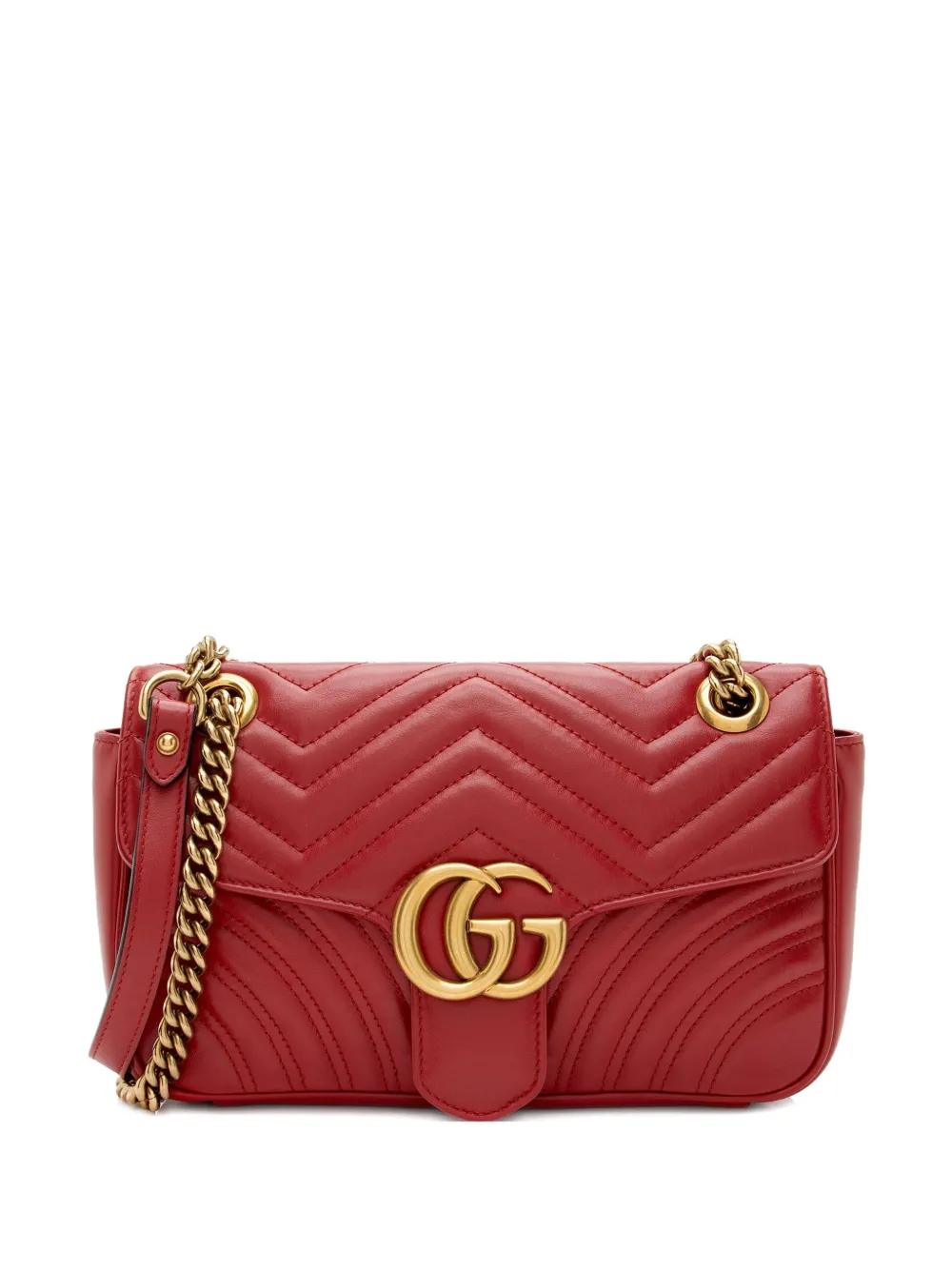 Gucci Pre-Owned logo-plaque crossbody bag - Rosso