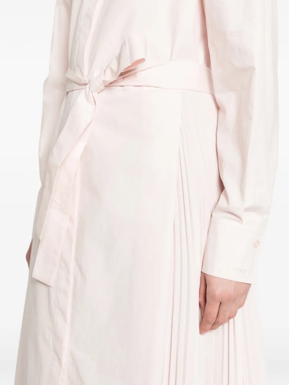 TWINSET Geplooide blousejurk Roze