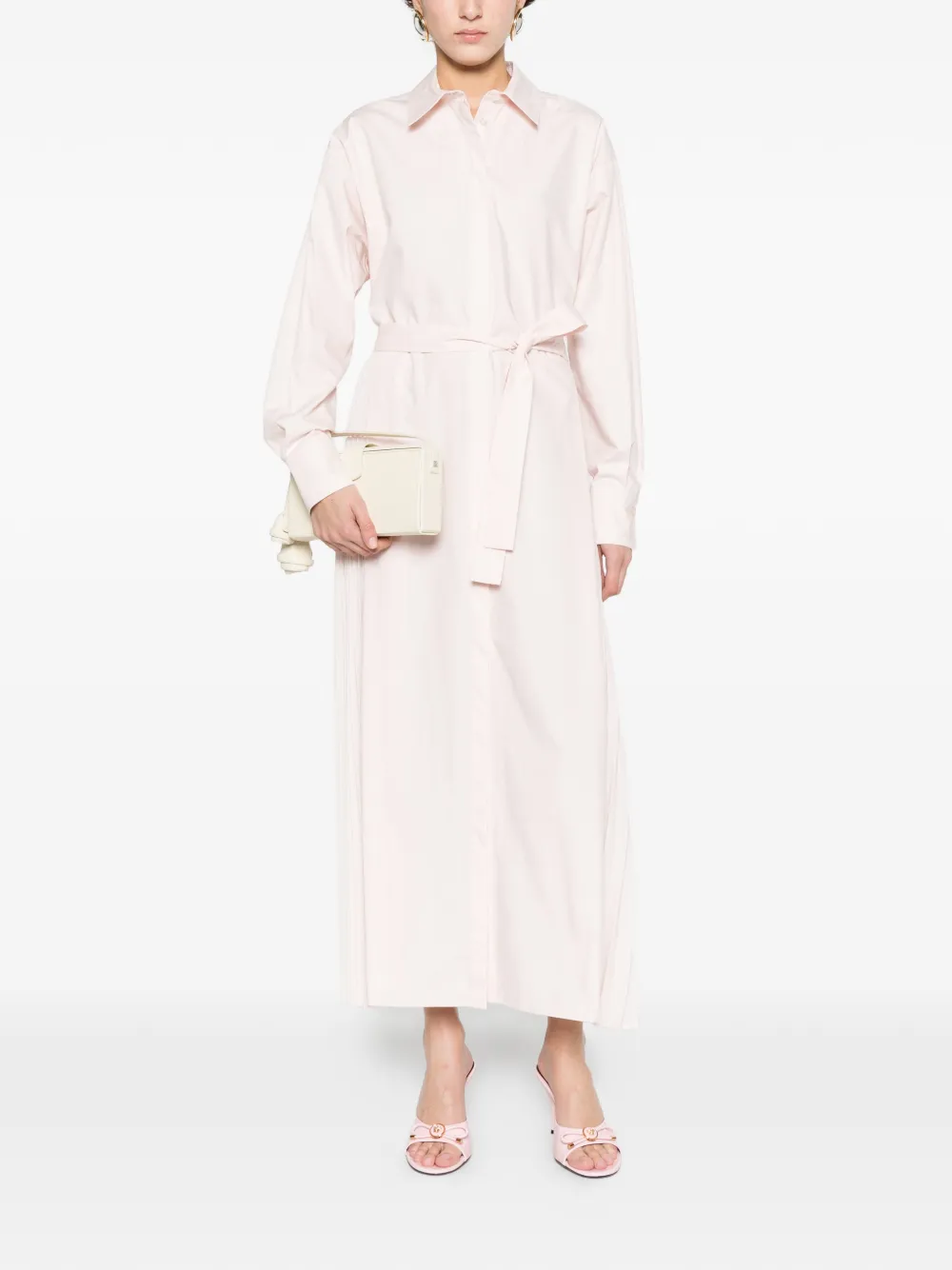 TWINSET Geplooide blousejurk Roze